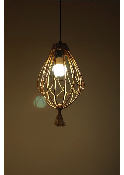 Bambu Avize Hasır Sarkıt: Daisy 20 x 35 cm fırsatları