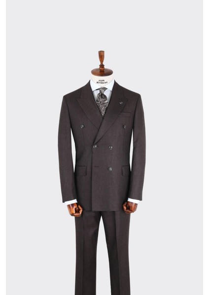 Erkek Kırlangıç Yaka Kruvaze Takım ELBISE-KAX1275W