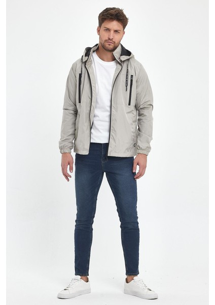 Erkek Düz Renk Göğüs Cepli Yağmurluk modelleri