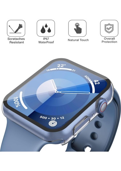 Watch 7 41MM Sert Pc Kasa ve Ekran Koruyucu Yüksek Dokunmatik Hassasiyeti GARD01 modelleri