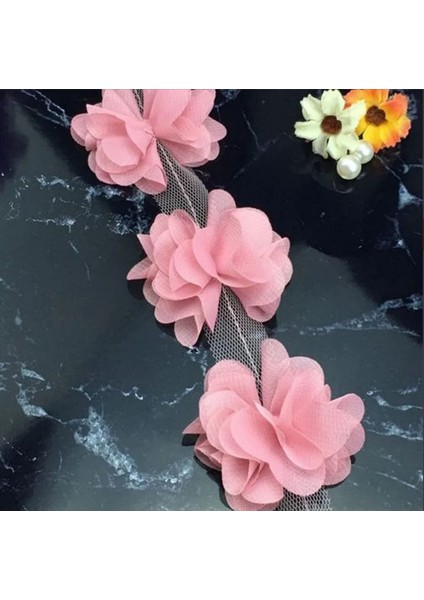 Pudra Lazer Kesim Çiçek (130 Adet)