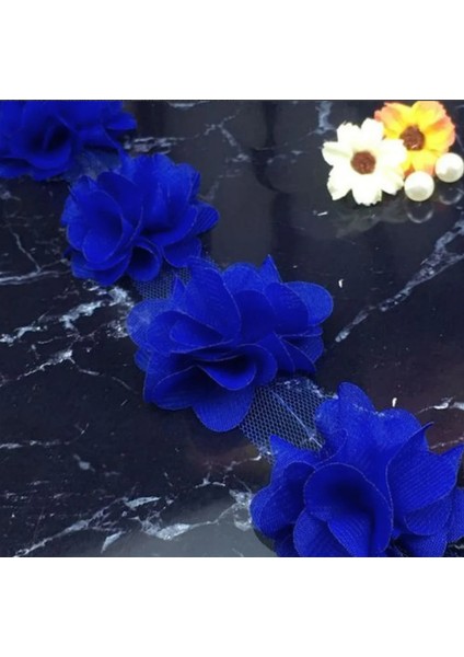 Sax Mavi Lazer Kesim Çiçek (65 Adet)