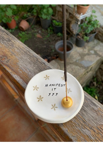 El Yapımı Seramik Manifest Tütsülük 777