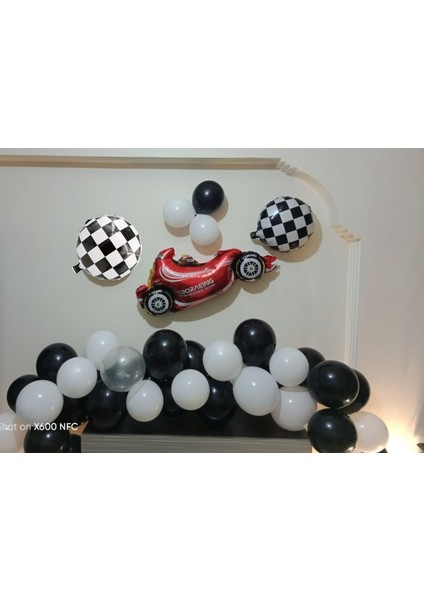 Bol Balonlu Formula 1 Yarış (Racıng) Doğum Günü Ekonomik Konsept fiyatları