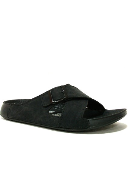 Siyah Tokalı Anatomik Comfort Terlik