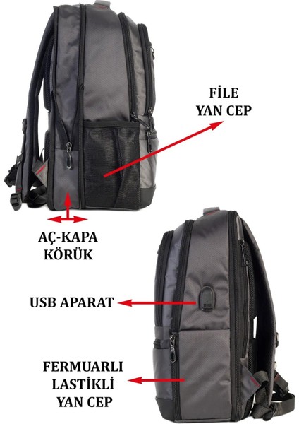 Dada 07 Körüklü 14-15,6 Inç Laptop Bölmeli Sırt Çantası fırsatları