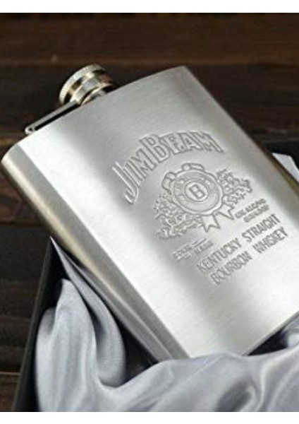 Jim Beam 9 Oz Paslanmaz Çelik Cep Matarası 266 ml Içki Viski Alkol Matarası indirimleri