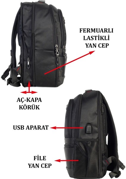 Dada 07 Körüklü 14-15,6 Inç Laptop Bölmeli Sırt Çantası fırsatları