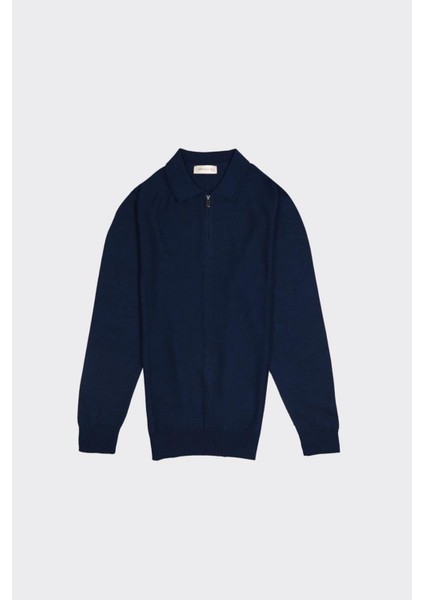 Erkek Fermuarlı Polo Yaka TRIKO-KAX6705W