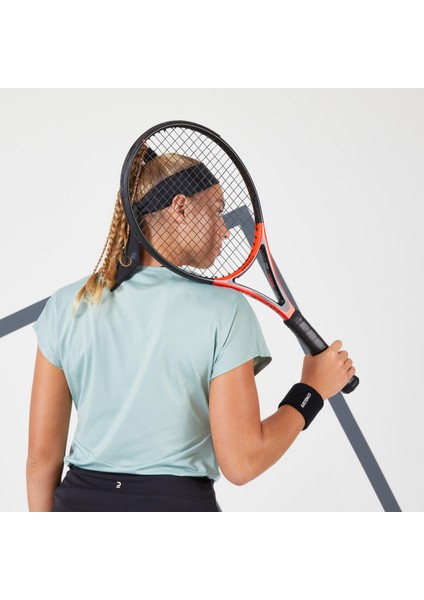 Kadın Tenis Tişörtü - Yeşil - Dry 500 Beden: 40 ,