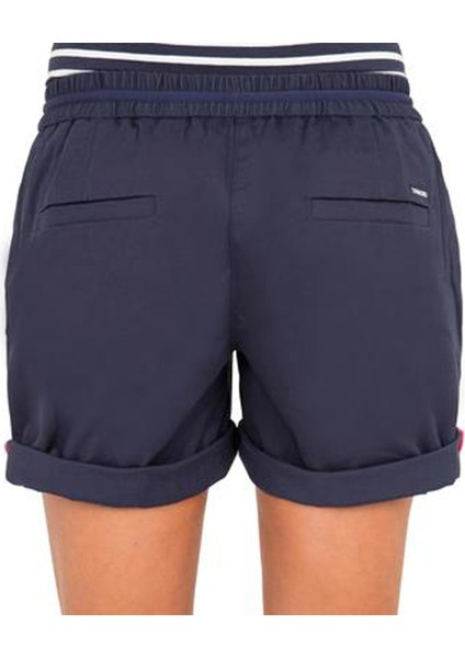 Kadın Yelkenli Şortu - Lacivert - Sailing 100 Beden: Xl ,