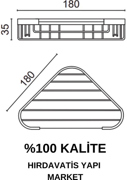 Paslanmaz Pirinç Efe Tekli 18X18cm Sabunluk Şampuanlık ve Köşe Süngerlik fiyatları