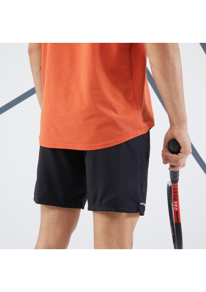 Erkek Tenis Şortu - Siyah - Essential+ Beden: L ,