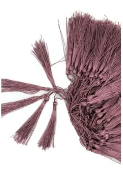 Gül Kurusu İp Püskül 8 cm 100 Adet