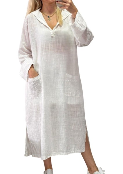 Italyan Pul Payetli Pamuklu Elbise fiyatları