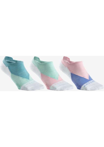 Tenis Çorabı - Kısa Konç - 3 Çift - Renk Bloğu/pembe - Rs 160