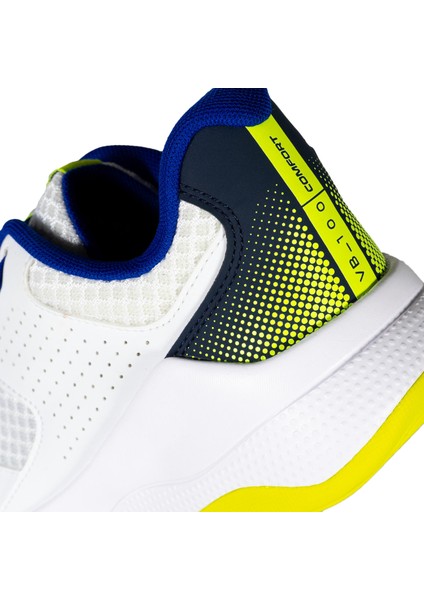 Yetişkin Voleybol Ayakkabısı - Beyaz / Mavi / Neon Sarı - Comfort Beden: 38 ,
