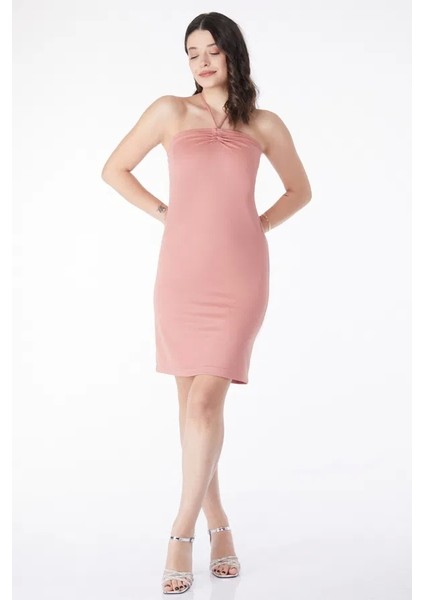 Bağcık Detaylı Abiye Elbise