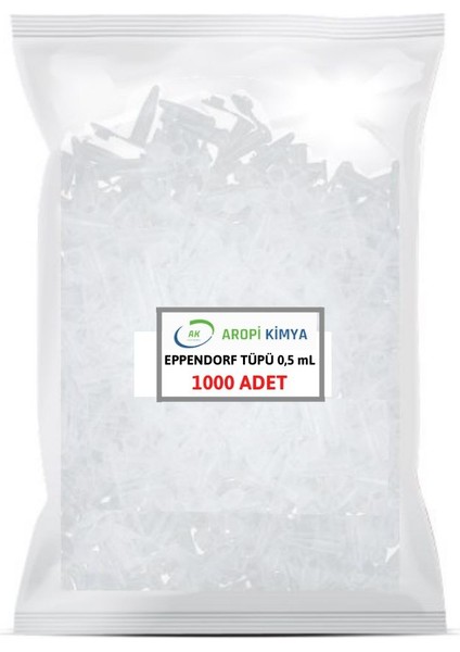 Eppendorf Tüpü 0,5 ml - Mikrosantrifüj Tüpü 1000 Adet/1paket