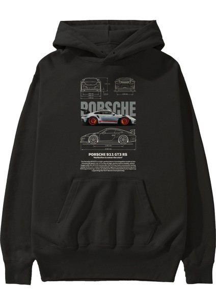 Porsche 911 Gt3 Rs Red Ön Baskılı Hoodie Oversize Kapüşonlu Sweatshirt Erkek Kadın Unisex fiyatları
