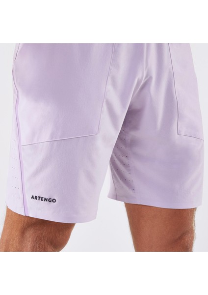 Erkek Tenis Şortu - Mor - Dry+ - Gaël Monfils Beden: Xl ,