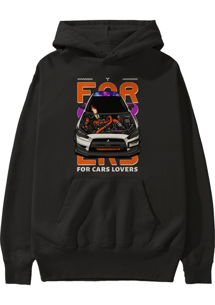 For Cars Lovers Ön Baskılı Hoodie Oversize Kapüşonlu Sweatshirt Erkek Kadın Unisex fiyatları