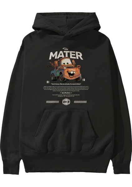 Tow Mater Ön Baskılı Hoodie Oversize Kapüşonlu Sweatshirt Erkek Kadın Unisex fiyatları
