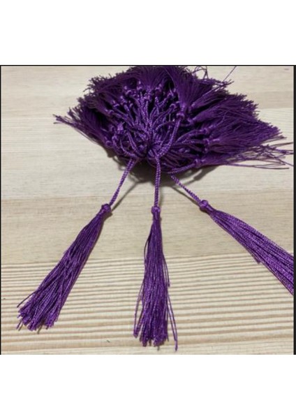 Mürdüm İp Püskül 8 cm 25 Adet