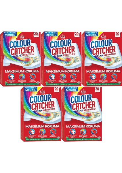 Colour Catcher Renk Koruyucu Mendil 100'lü (5 Paket*20)
