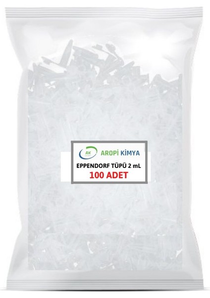 Eppendorf Tüpü 2,0 ml - Mikrosantrifüj Tüpü - 100 Adet/1 Paket
