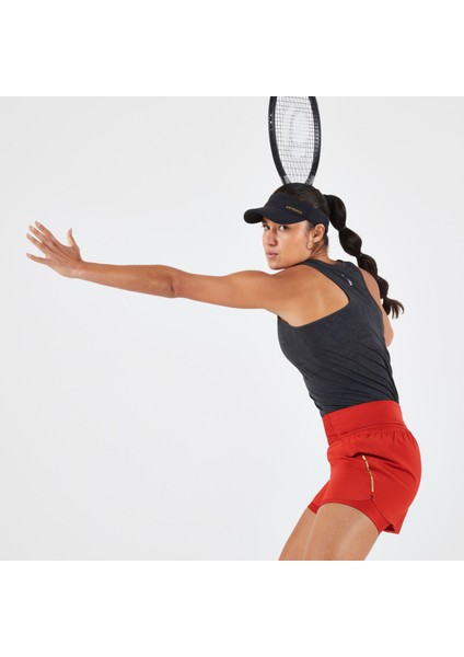 Kadın Tenis Şortu - Kırmızı - Tsh Light Hip Ball Beden: 2xl 44/46 ,