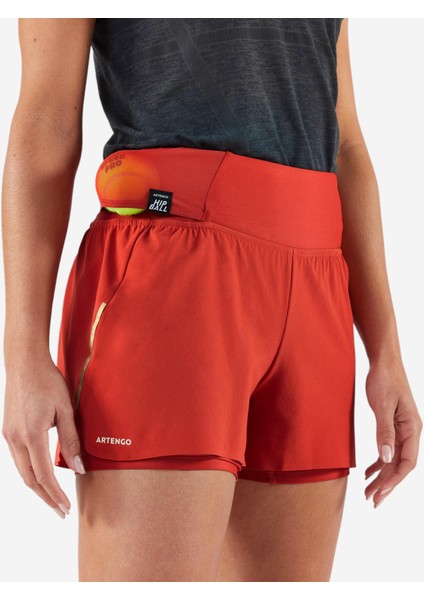 Kadın Tenis Şortu - Kırmızı - Tsh Light Hip Ball Beden: Xl ,