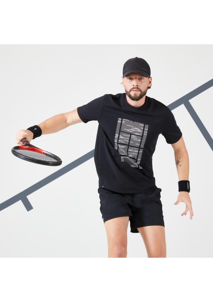 Erkek Tenis Tişörtü - Siyah - Tts Soft Beden: L ,