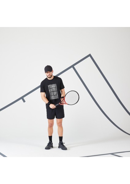 Erkek Tenis Tişörtü - Siyah - Tts Soft Beden: L ,