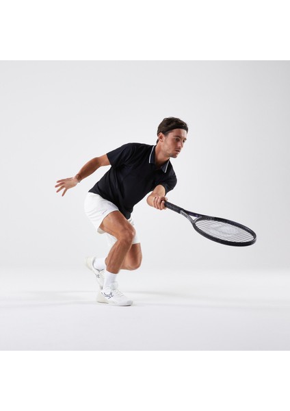 Erkek Kısa Kollu Polo Tenis Tişörtü - Siyah - Dry Beden: L. ,