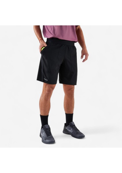 Erkek Tenis Şortu - Siyah - Artengo Dry+ Gaël Monfils Beden: M ,