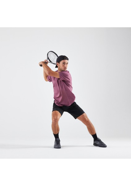 Erkek Tenis Şortu - Siyah - Artengo Dry+ Gaël Monfils Beden: M ,