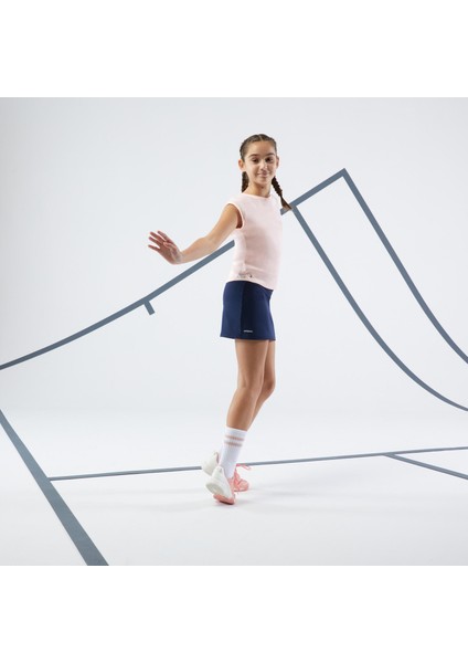 Çocuk Tenis Tişörtü - Pembe - 500 Beden: 123-130CM 7-8 Yaş ,