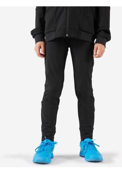 Çocuk Tenis Eşofman Altı - Siyah - 500 Beden: 161-172CM 14-15 Yaş ,
