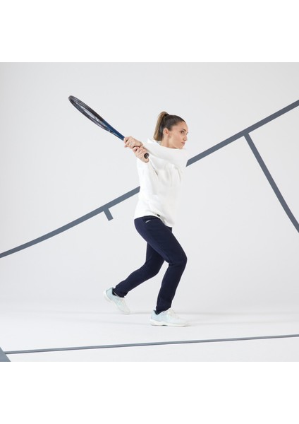 Kadın Tenis Eşofman Altı - Lacivert - Dry 900 Beden: L / W33 L31 ,