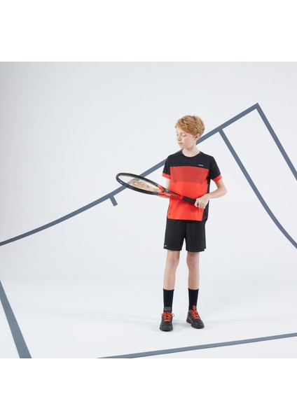 Çocuk Tenis Şortu - Siyah - Tsh Dry Beden: 131-140CM 8-9 Yaş ,