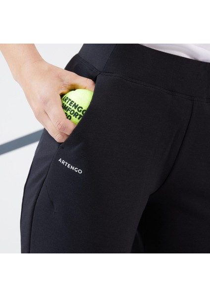 Kadın Tenis Eşofman Altı - Siyah - Dry 900 Beden: M / W30 L31 ,