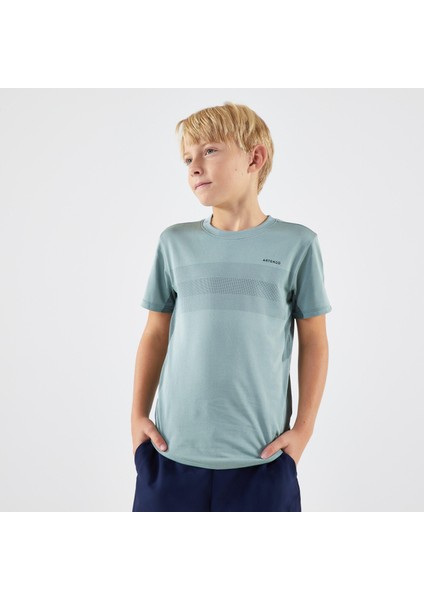 Çocuk Tenis Tişörtü - Yeşil - Light Beden: 131-140CM 8-9 Yaş ,