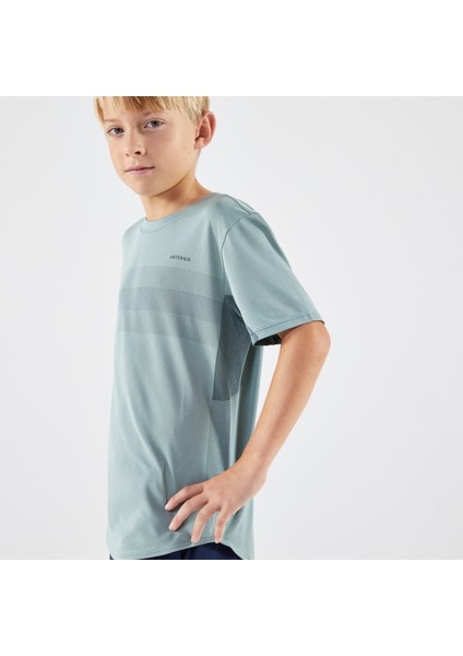 Çocuk Tenis Tişörtü - Yeşil - Light Beden: 131-140CM 8-9 Yaş ,