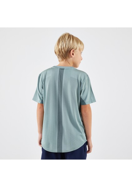 Çocuk Tenis Tişörtü - Yeşil - Light Beden: 131-140CM 8-9 Yaş ,