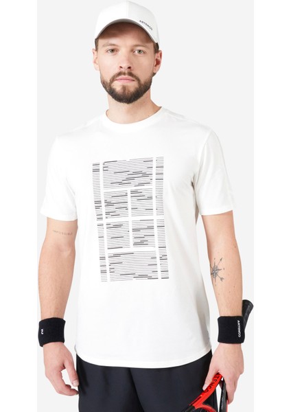Erkek Tenis Tişörtü - Kırık Beyaz - Tts Soft Beden: 2xl ,