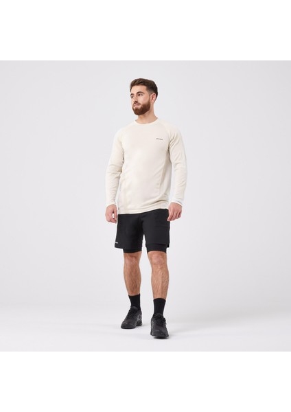 Erkek Uzun Kollu Tenis Tişörtü - Kırık Beyaz - Thermic Beden: Xl ,