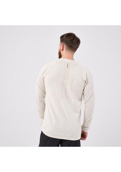 Erkek Uzun Kollu Tenis Tişörtü - Kırık Beyaz - Thermic Beden: Xl ,