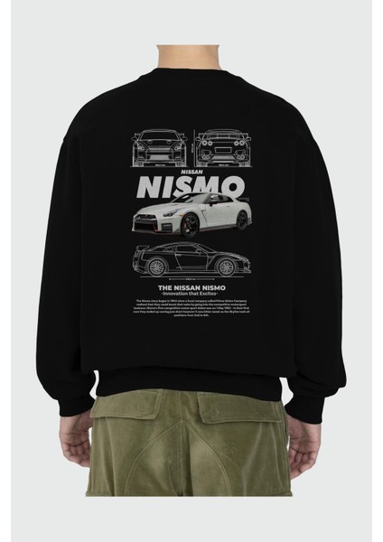 Nıssan Nısmo Arka Baskılı Anime Oversize Sweatshirt Erkek Kadın Unisex fiyatları