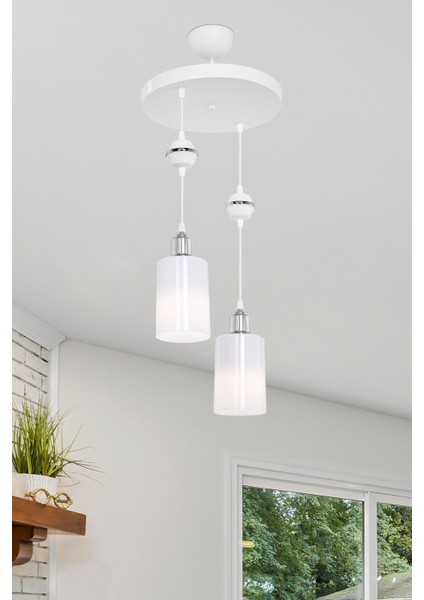 Akses 2'li Opal Salon Yemek Odası Oturma Odası Antre Mutfak Çocuk Odası Yatak Odası Avize